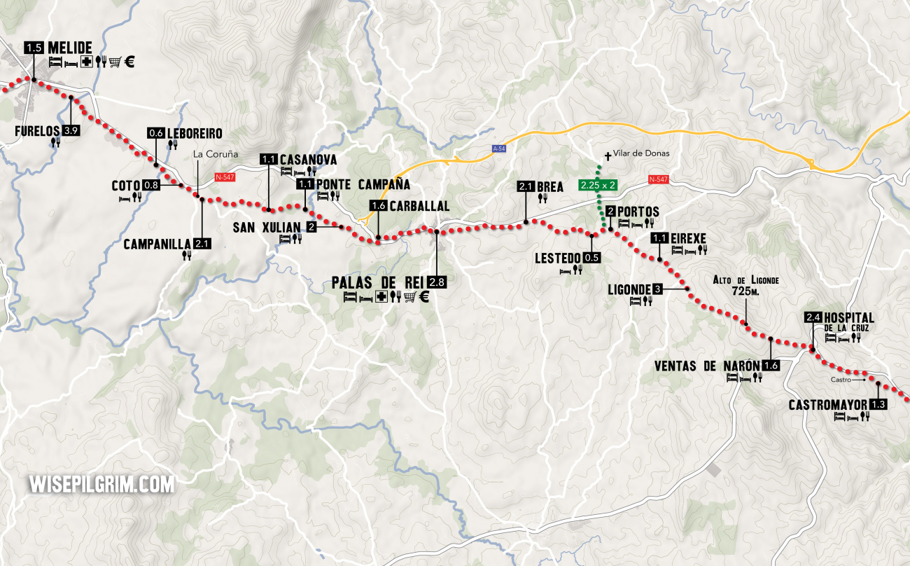 Camino de Santiago Map 24
