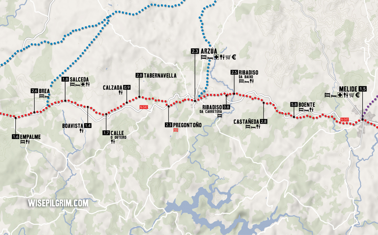 Camino de Santiago Map 25