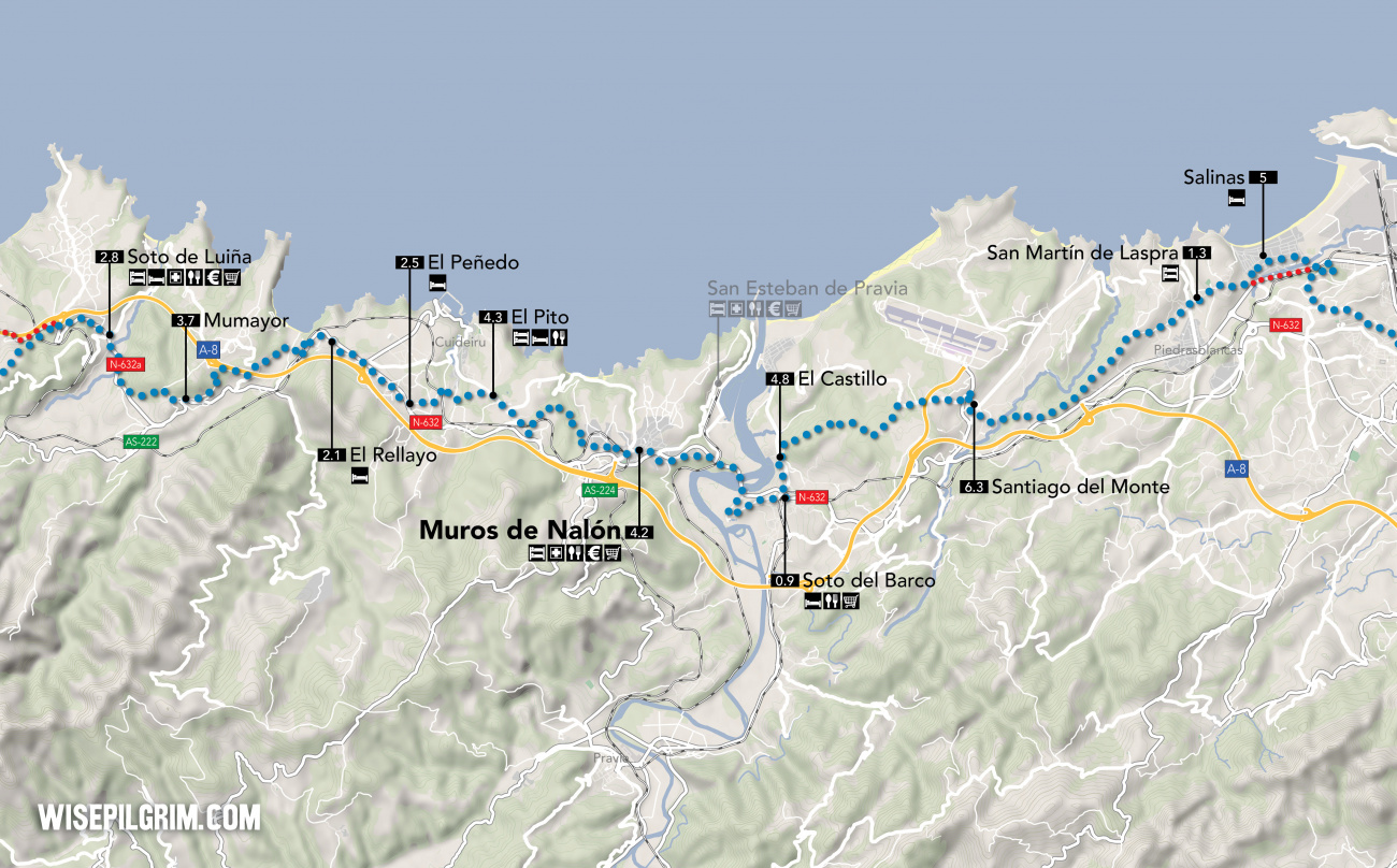 Camino del Norte Map 16