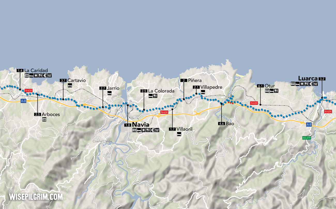 Camino del Norte Map 18