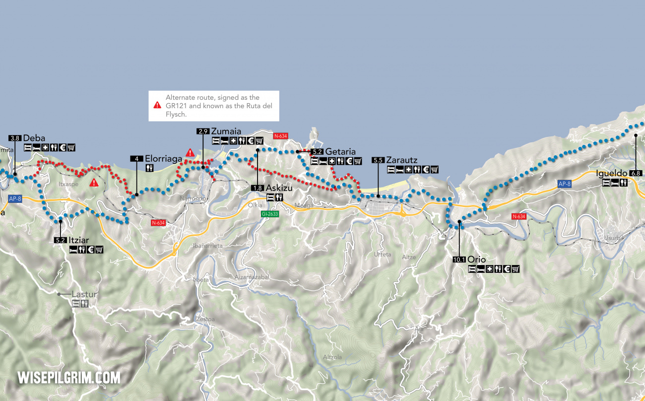 Camino del Norte Map 2