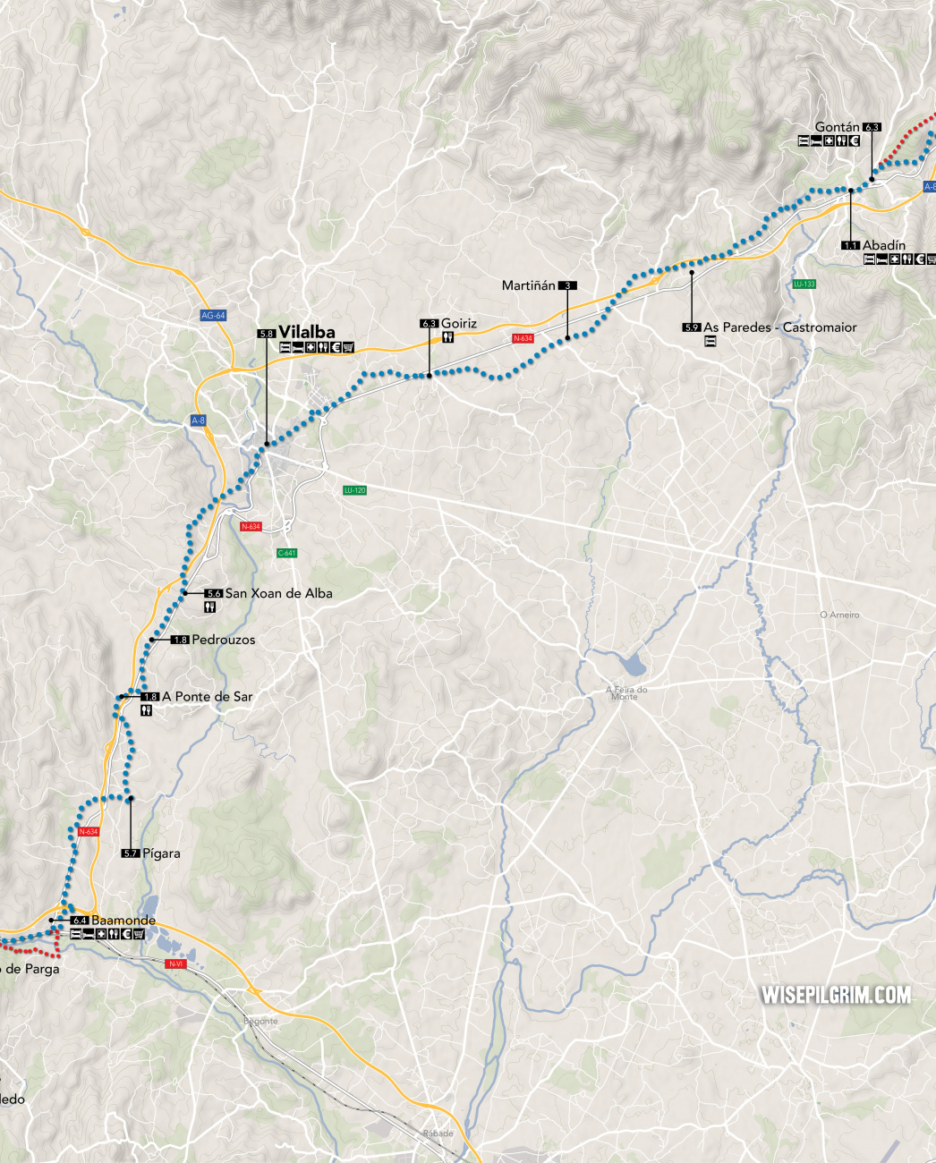 Camino del Norte Map 21