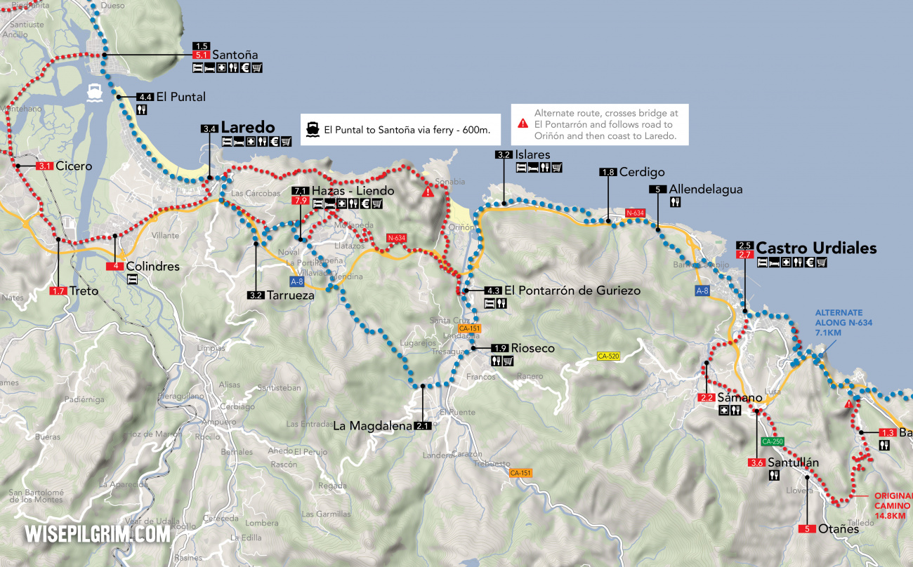 Camino del Norte Map 6