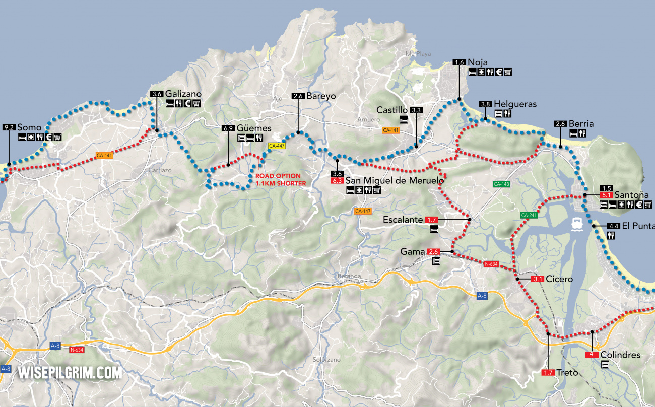 Camino del Norte Map 7