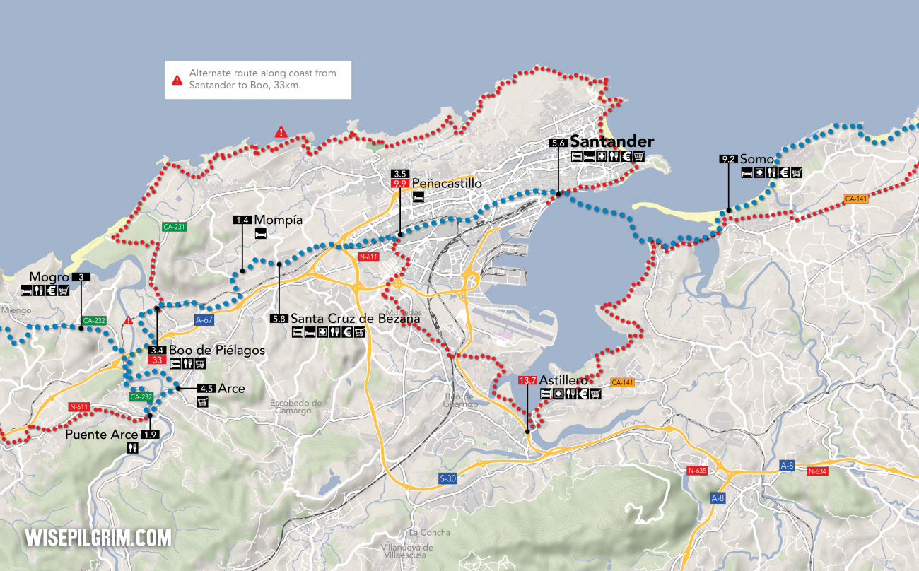 Camino del Norte Map 8