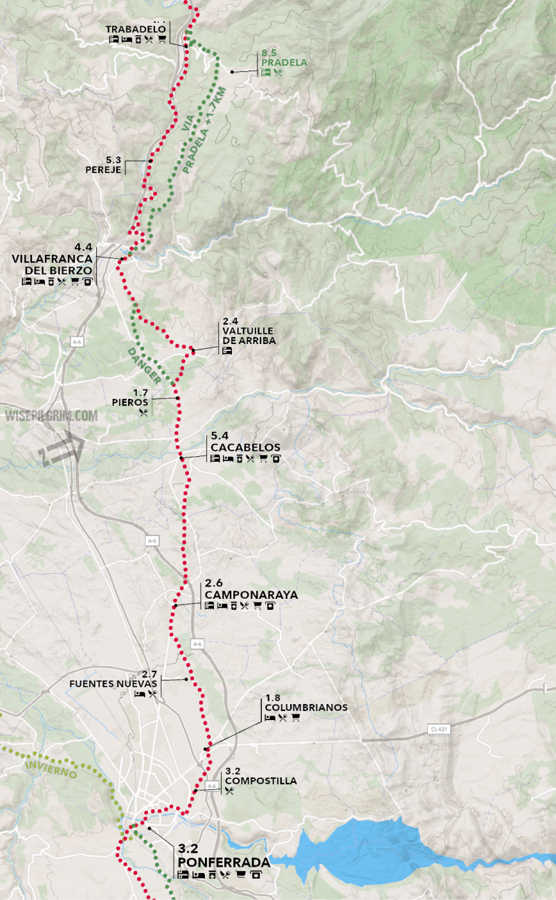 Camino Francés Map 18