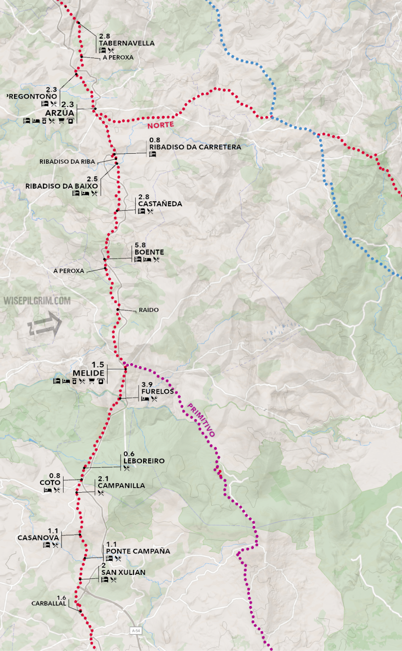 Camino Francés Map 22