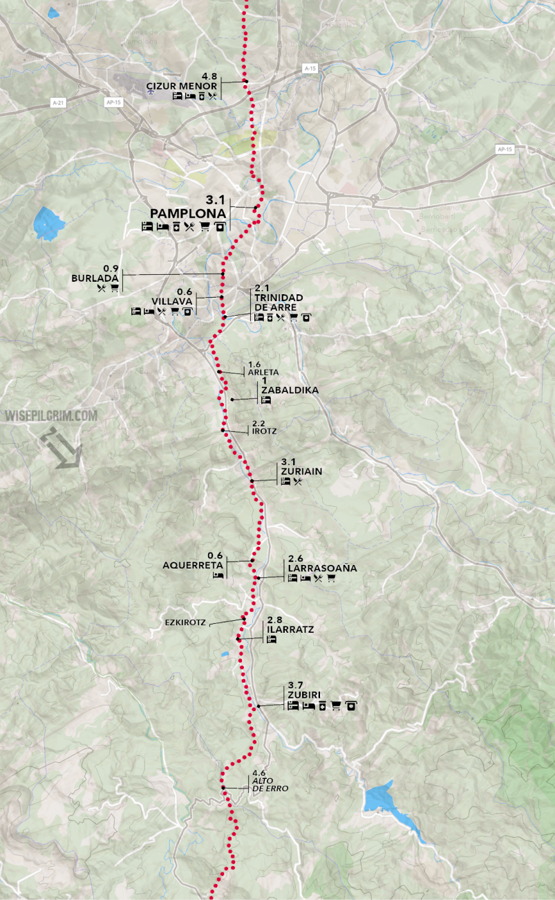 Camino Francés Map 2